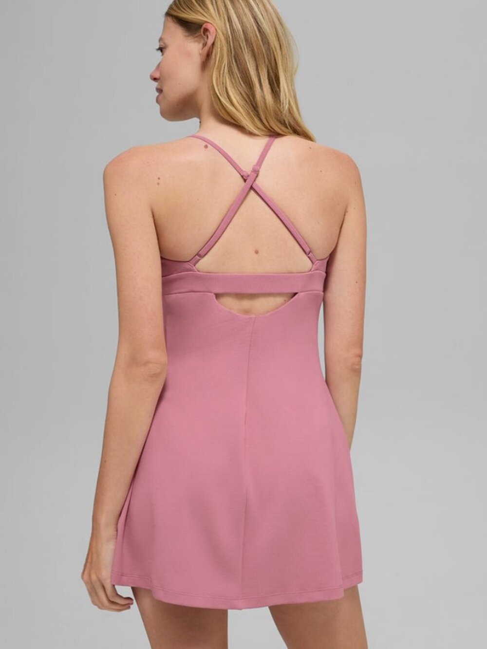 Alo Yoga Airbrush Splendor Bra Top Mini Dress Pink Wild Rose S NWT